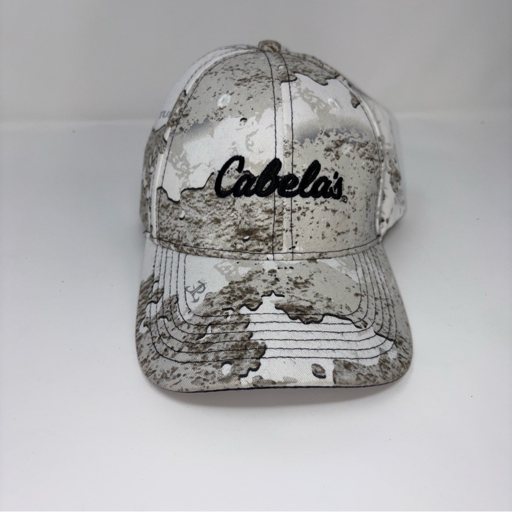 Cabelas True Timber Tundra White Camo Snapback Hat Cap Outdoors